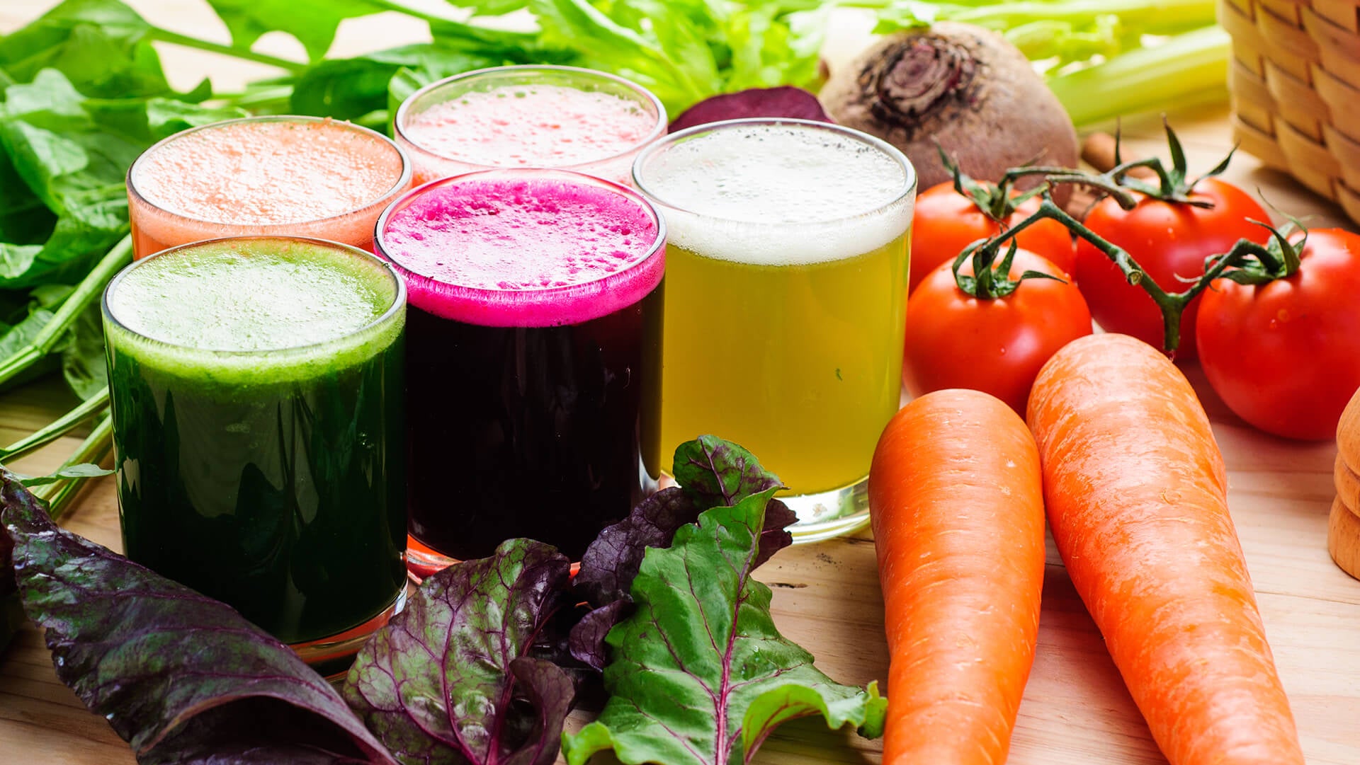 Organic juices for health life